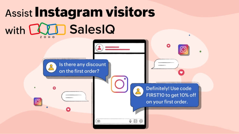 Assist Instagram visitors with SalesIQ
