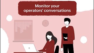 Train agents on the job with conversation monitor