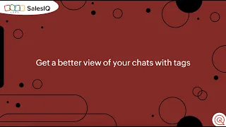 Organize your customer support chats with tags