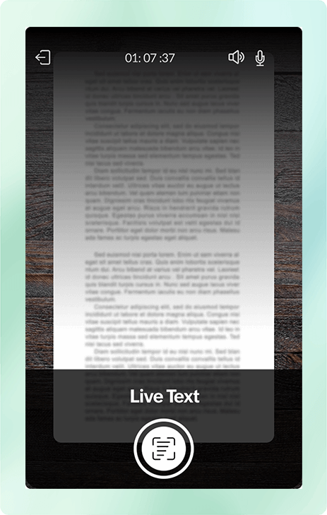 Live Text image