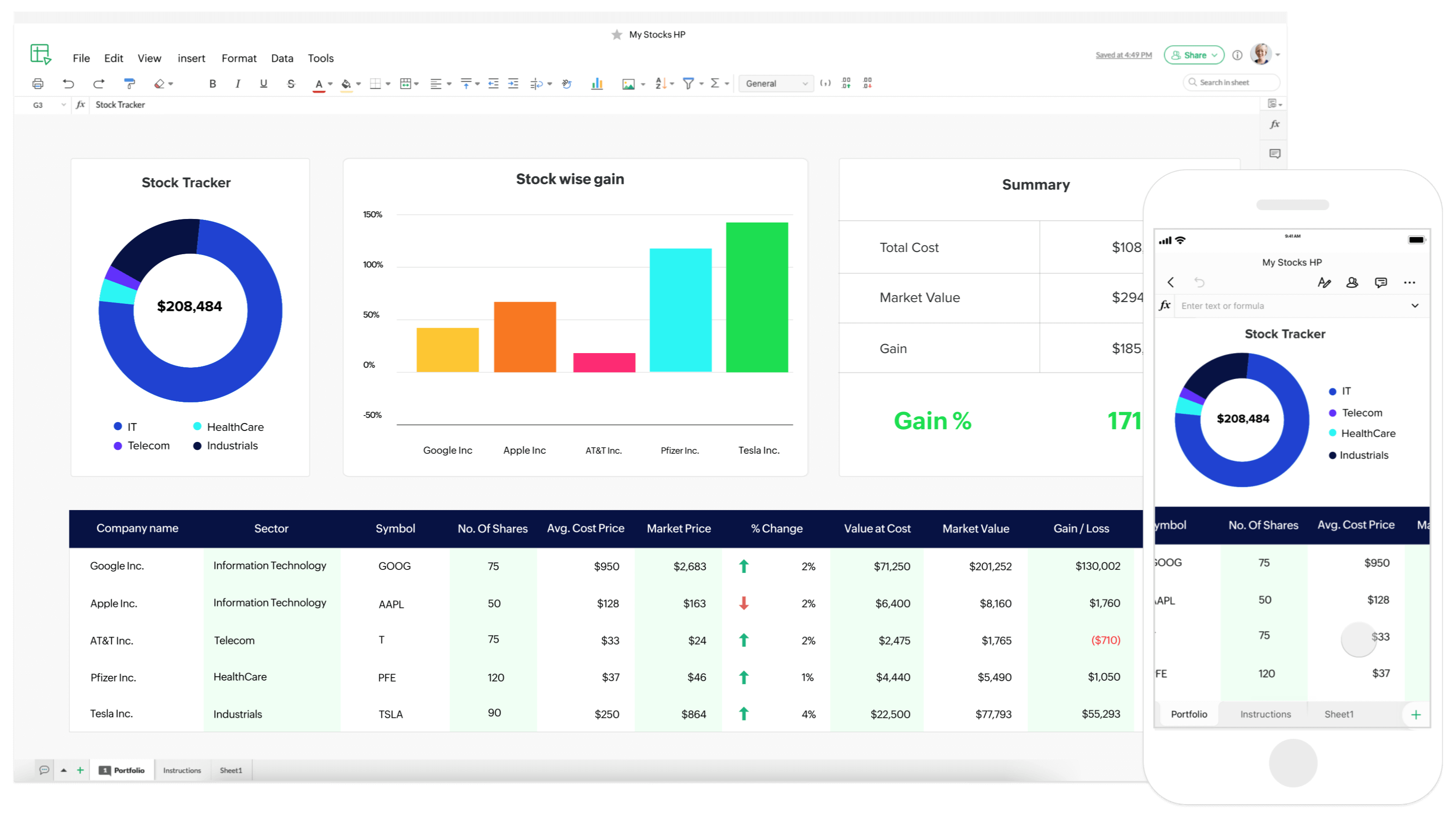 Software de planilhas online  Crie planilhas gratuitamente – Zoho Sheet