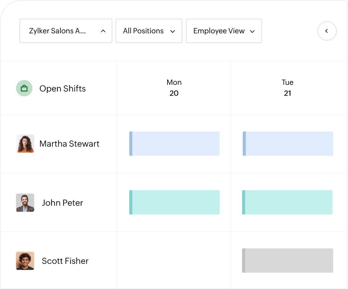 Simplify daily shift allotment