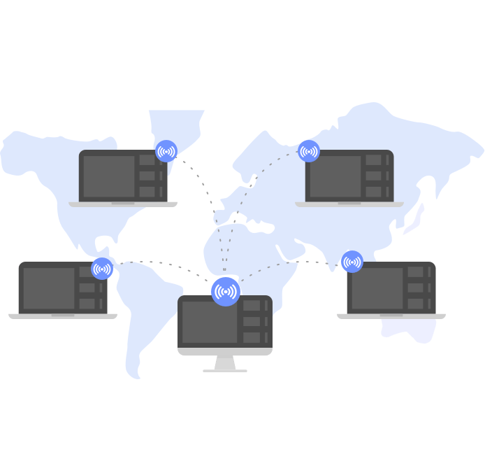 Broadcasting a presentation across the world