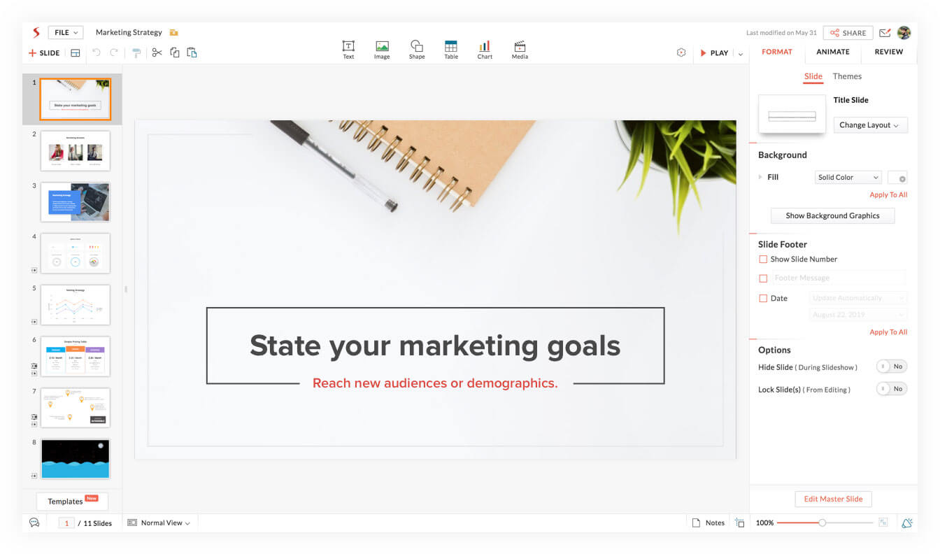 Free PowerPoint | Import & Edit Online - Zoho Show