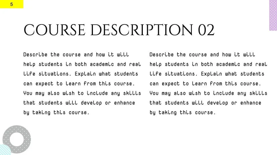 Course Description
