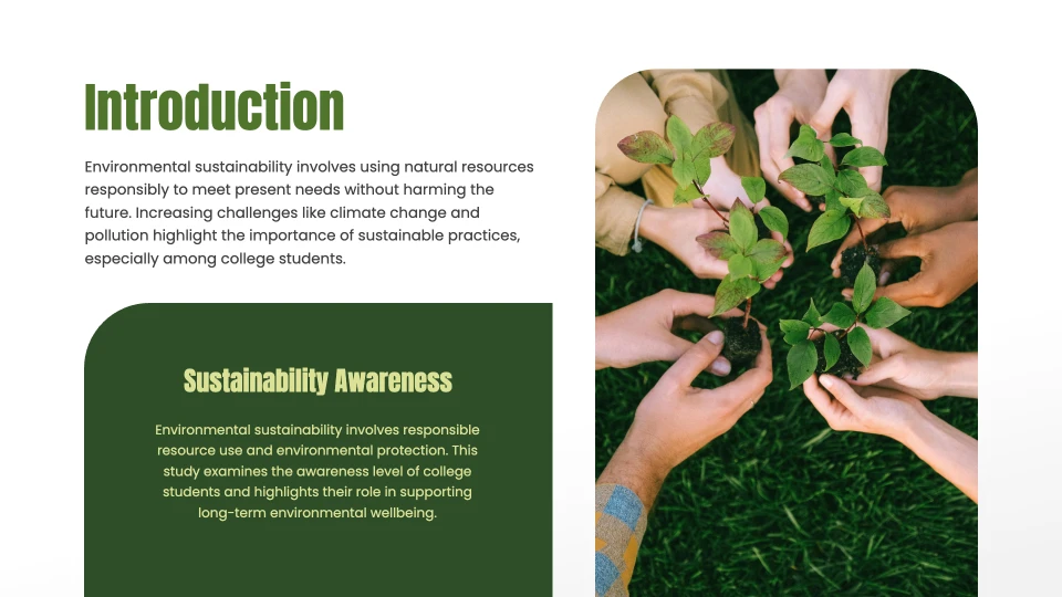 Environmental Thesis Presentation Template