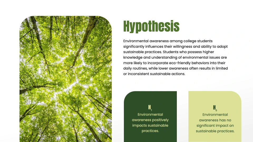 Environmental Thesis Presentation Template