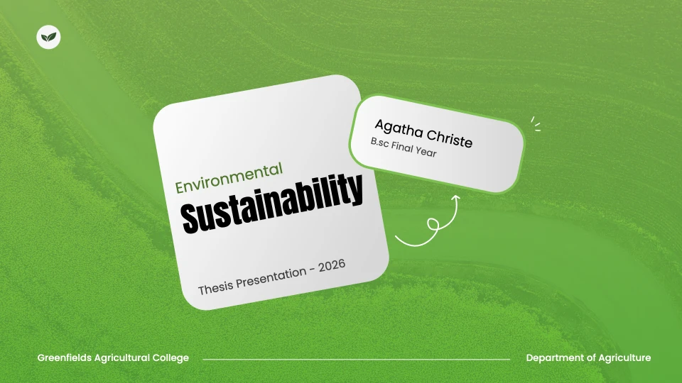Environmental Thesis Presentation Template