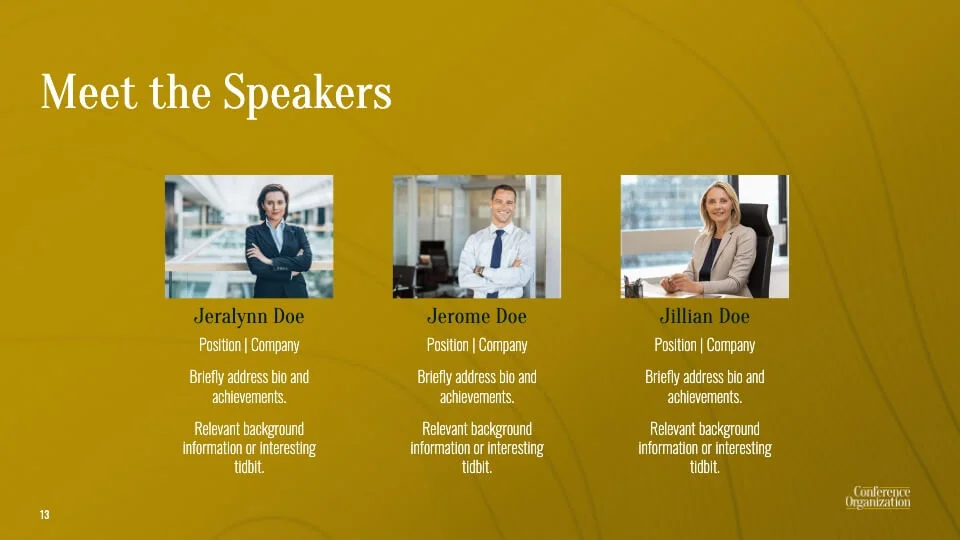 Event Speakers