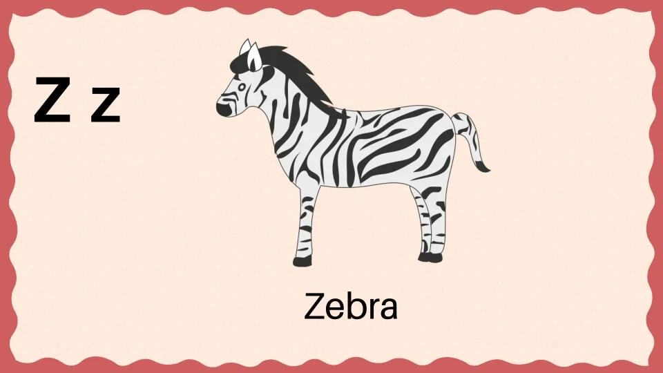 Kids Z letter