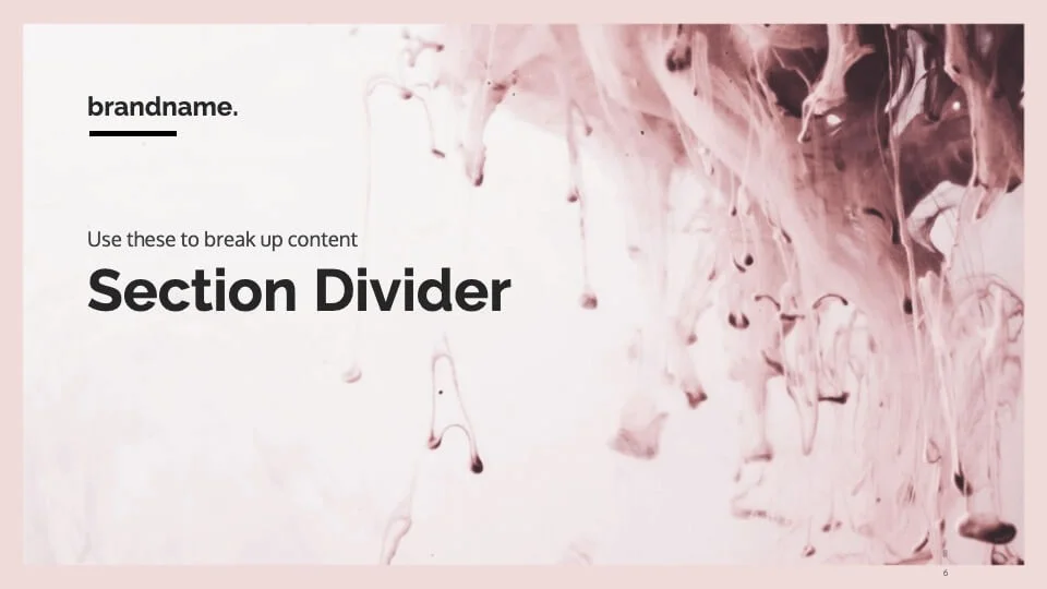 Section divider