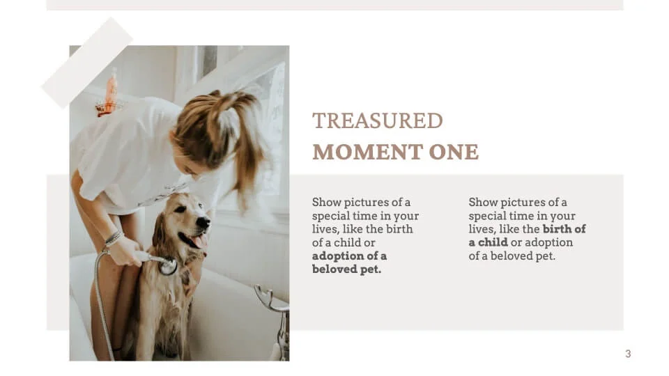 Treasured Moment One
