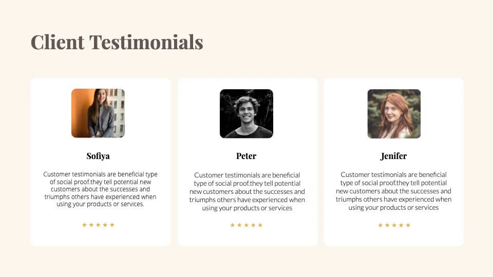 Client Testimonials