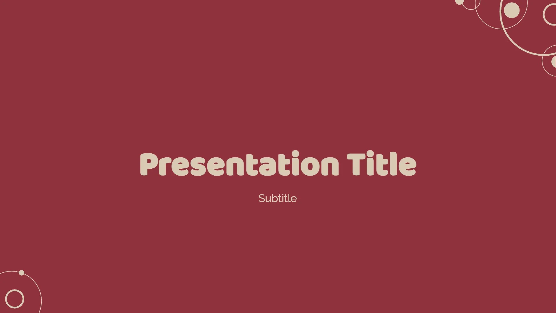 Retro presentation theme