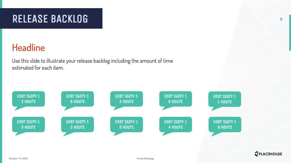 Scrum release backlog
