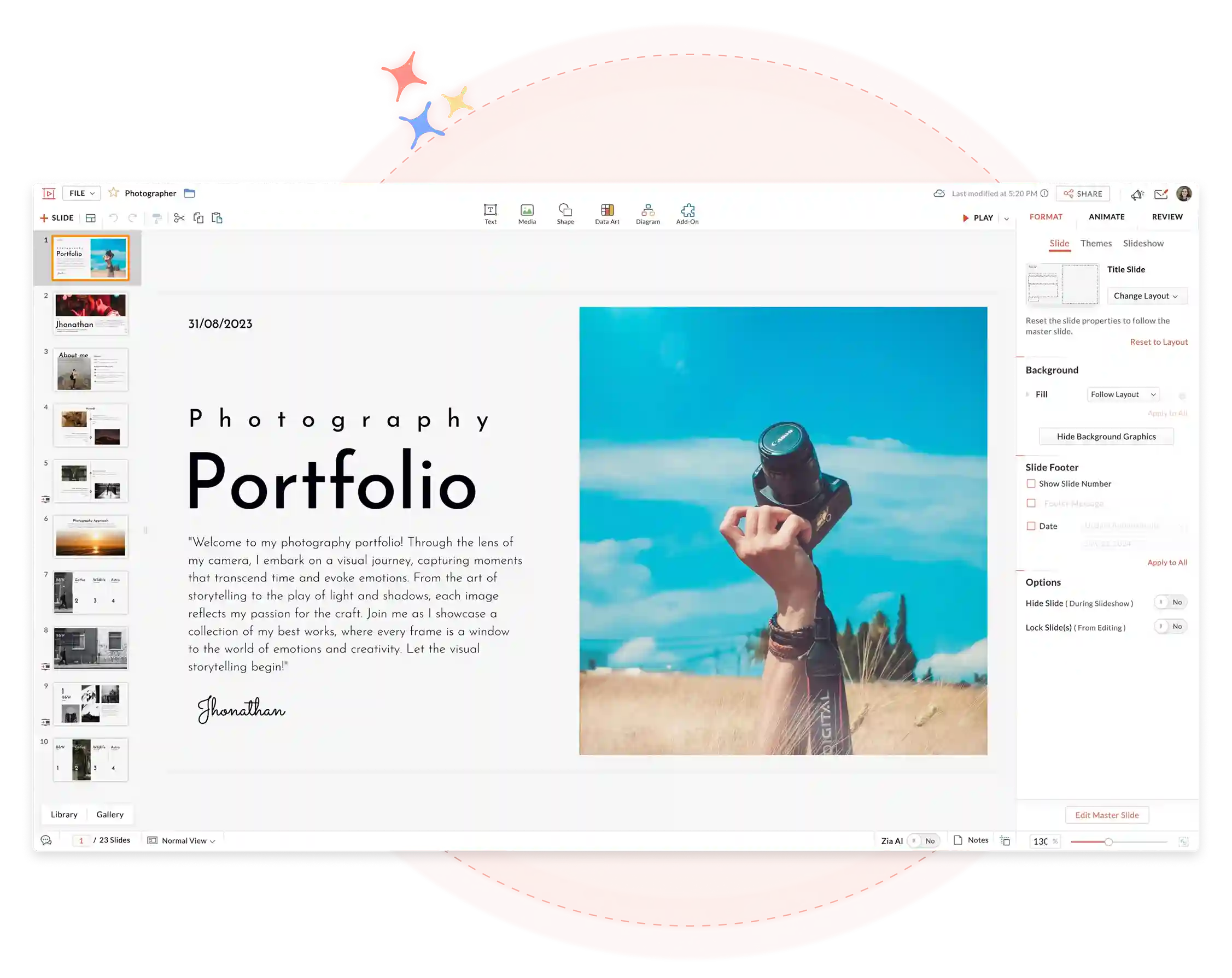 slide deck