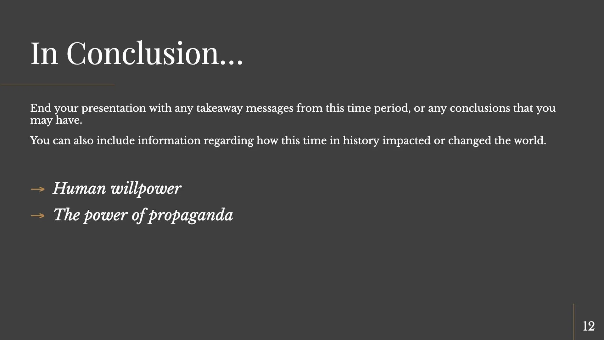 Conclusion