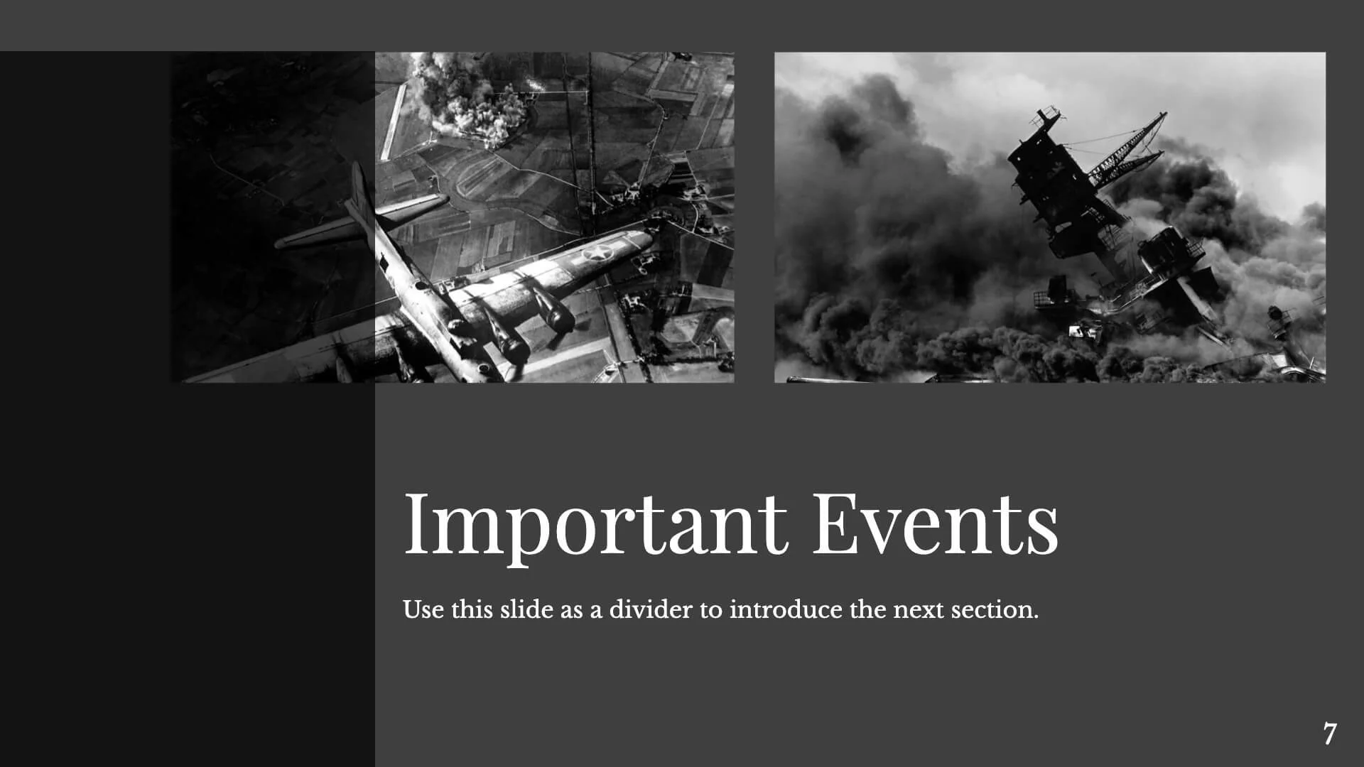 Important Events