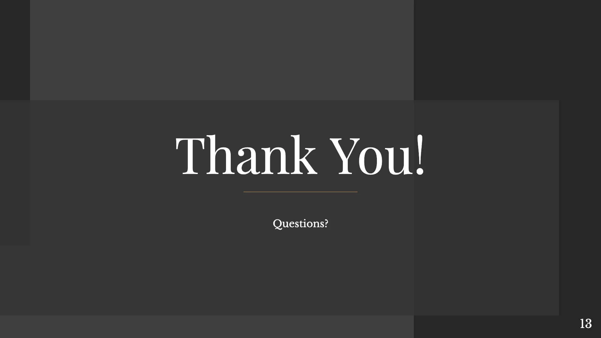Thank You