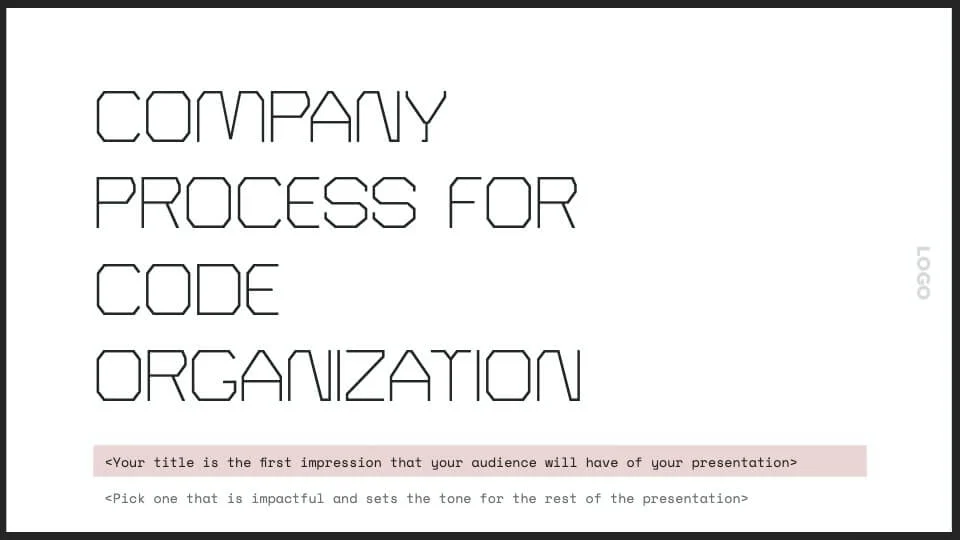 Tech Code Organization