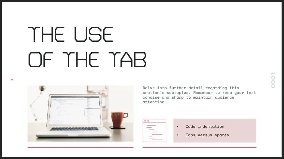 Use Tab