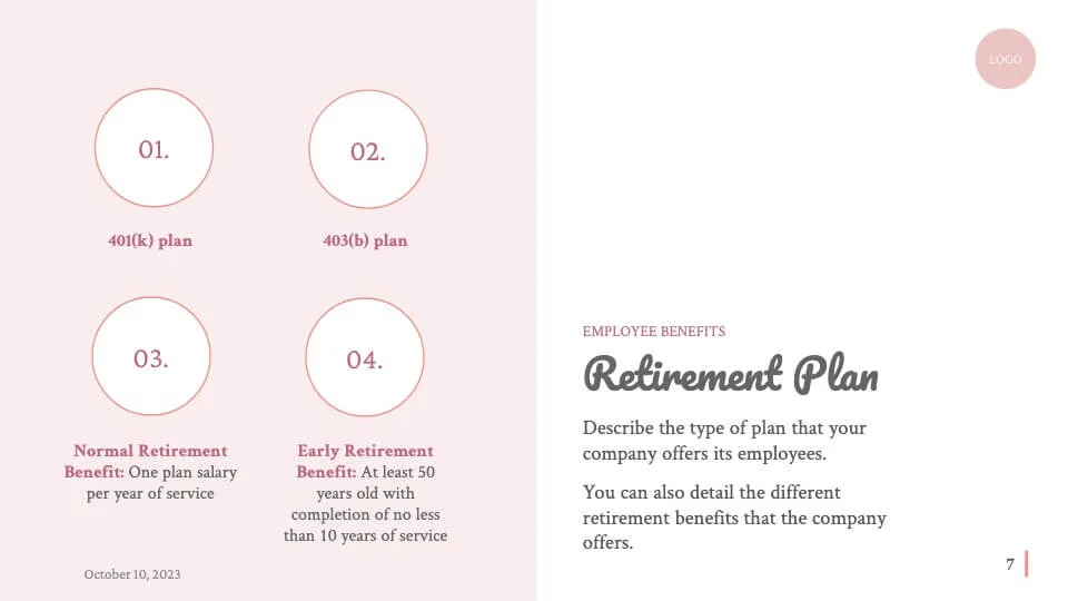 Retirement plan 