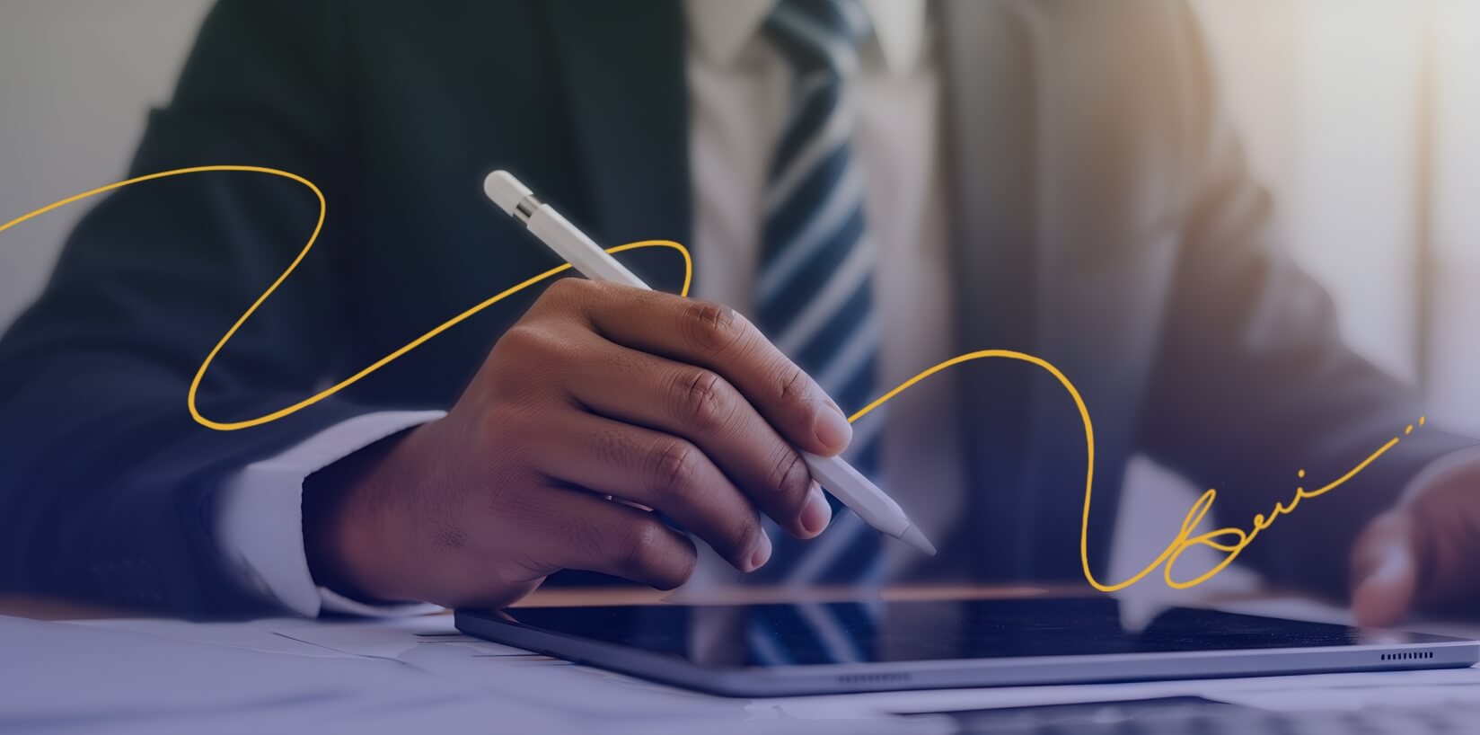 Digital signing on a tablet device