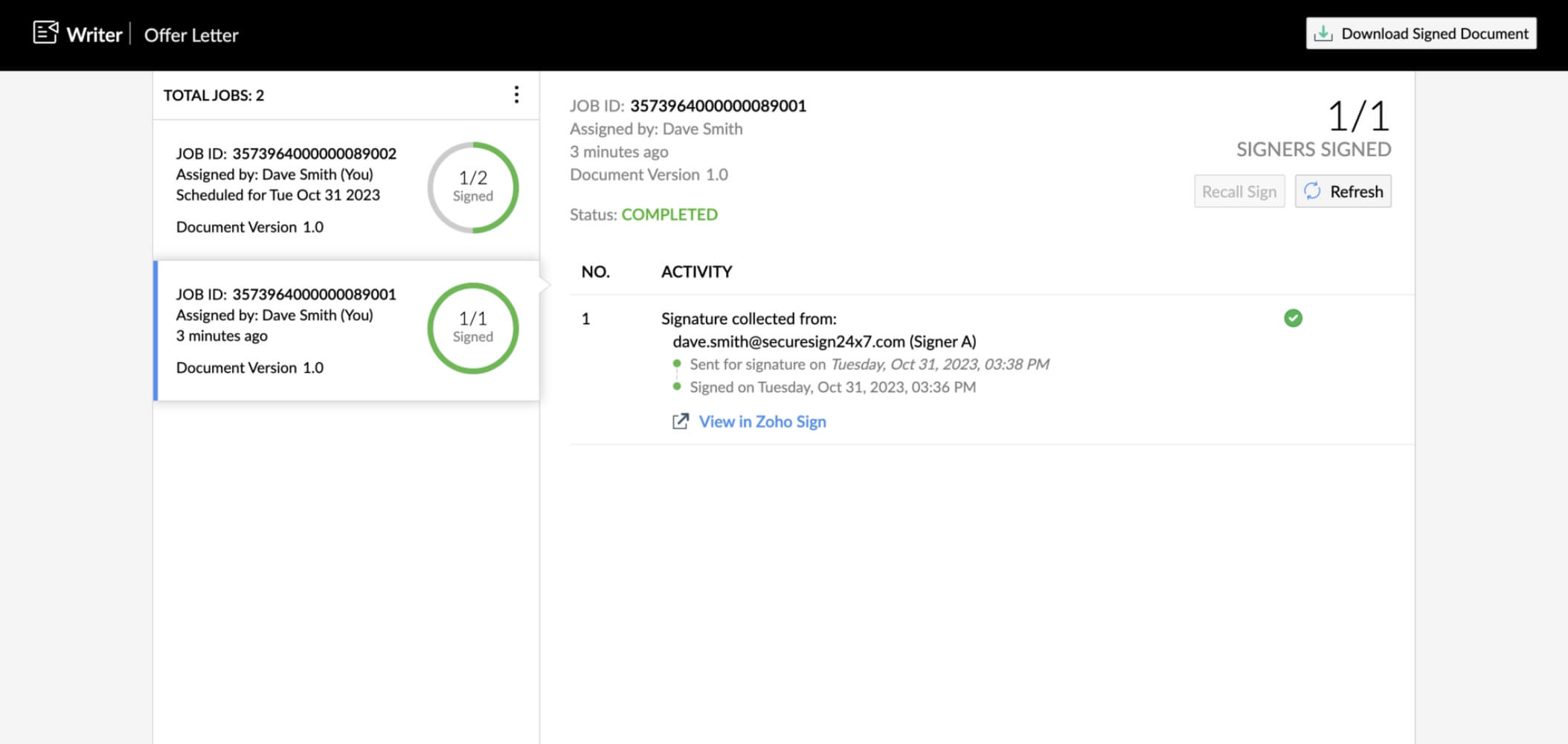 Sign, send, and track documents