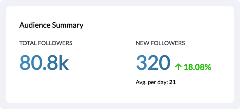 Custom reports audience