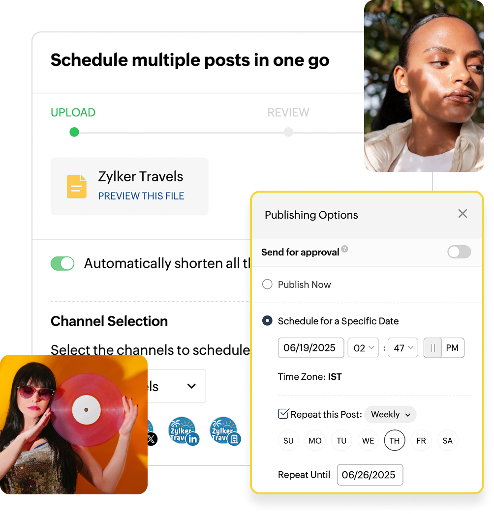 Plan and schedule content