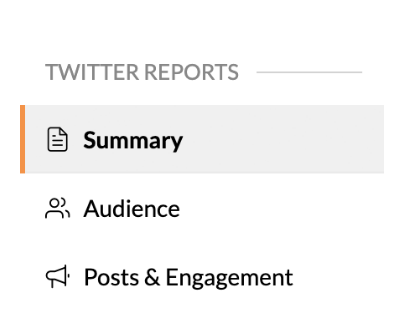 Twitter network reports