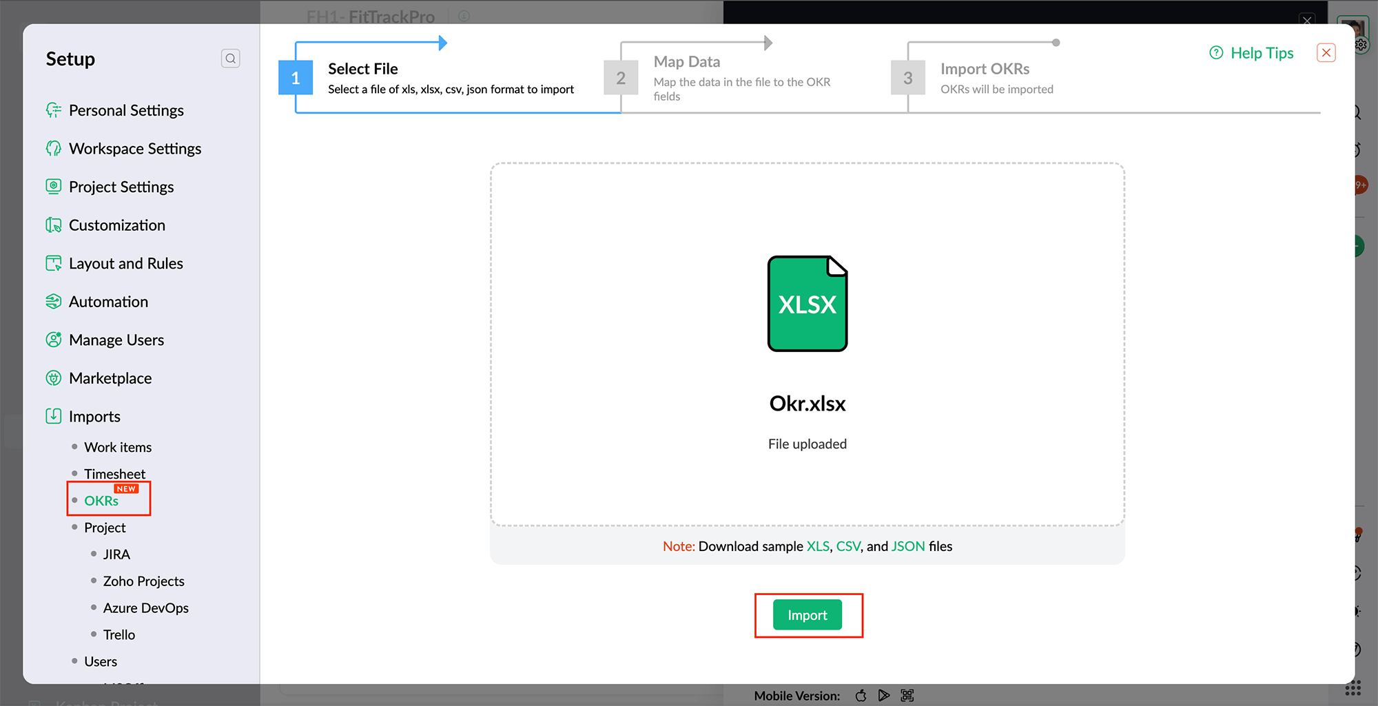 How to Migrate OKRs from Microsoft Viva Goals to Zoho Sprints?