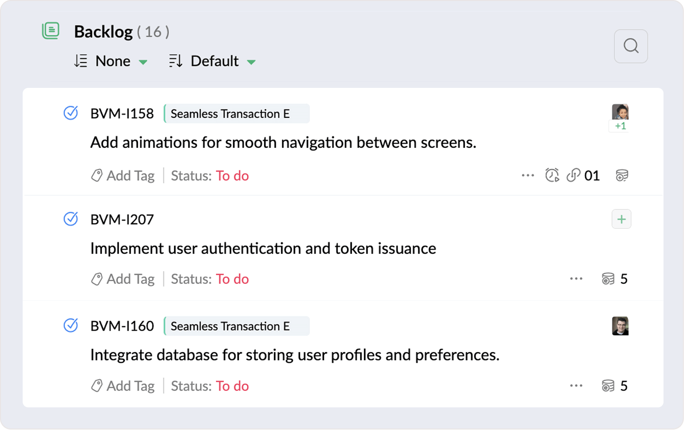 Plan work items with precision