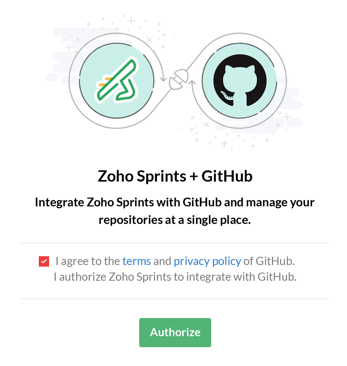 Connect GitHub with Zoho Sprints