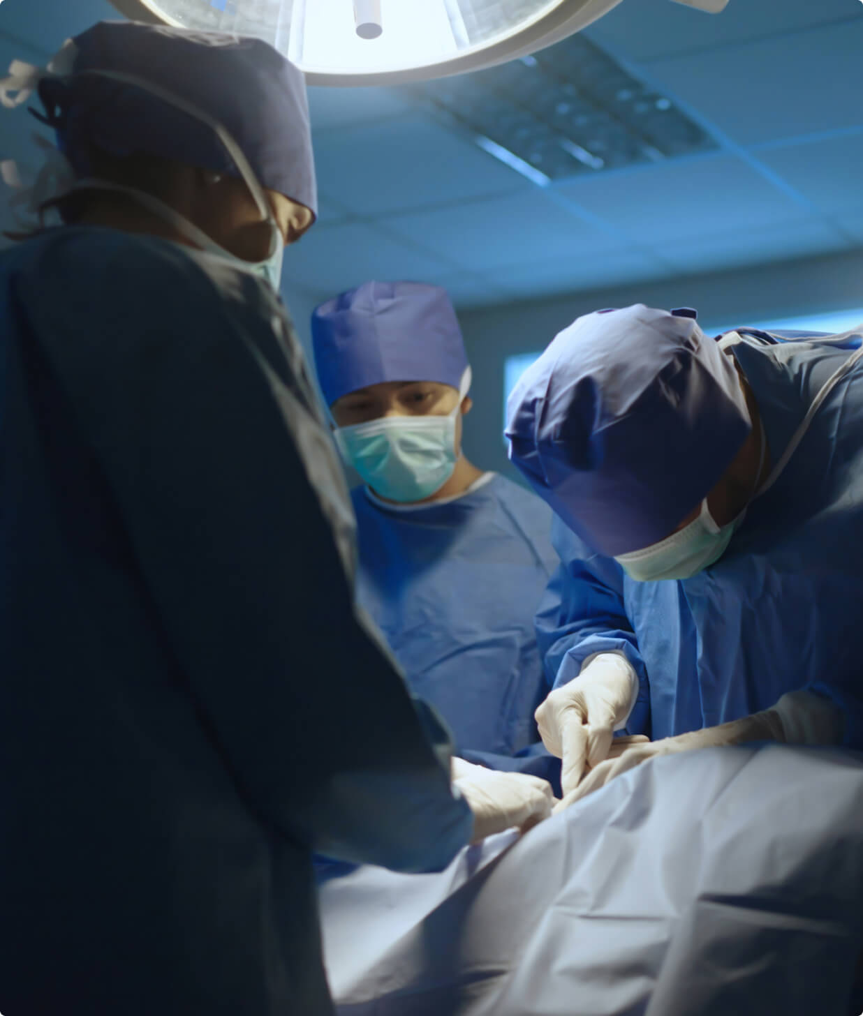 Doctors reviewing ECG results together in a hospital
