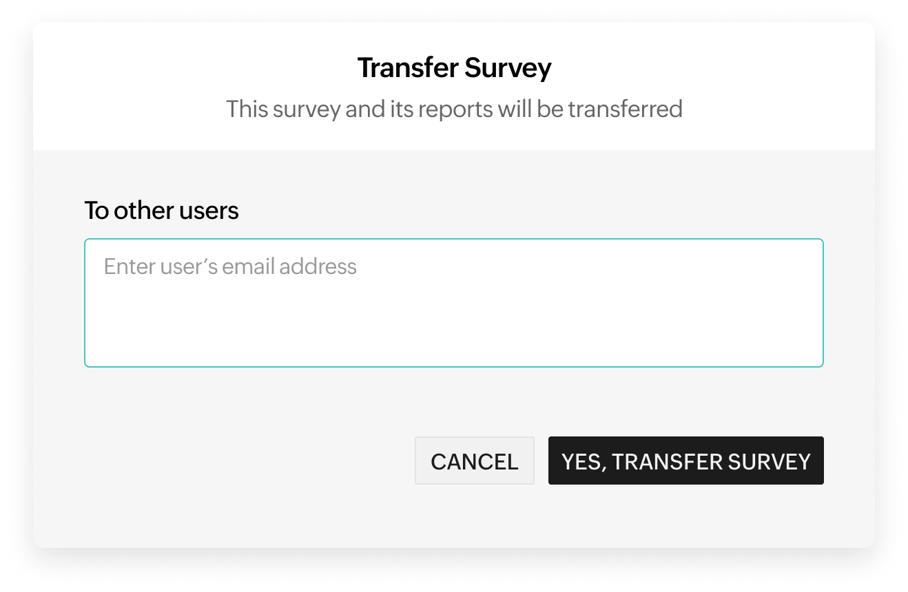 Transfer surveys when it’s time to hand off
