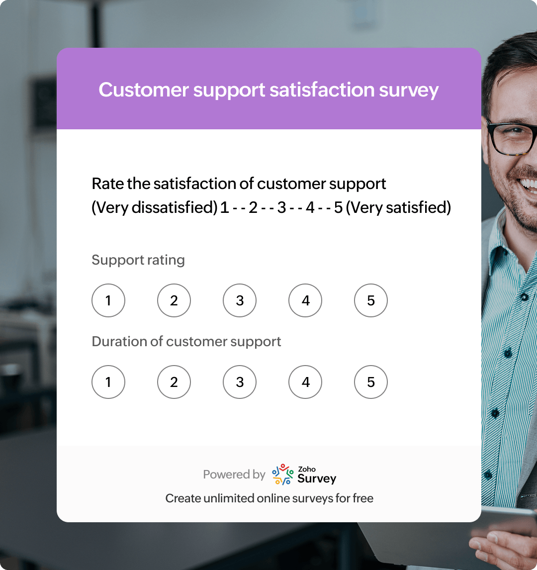 Customer support satisfaction survey
