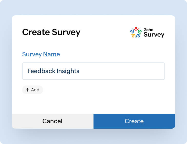 Effortless survey creation