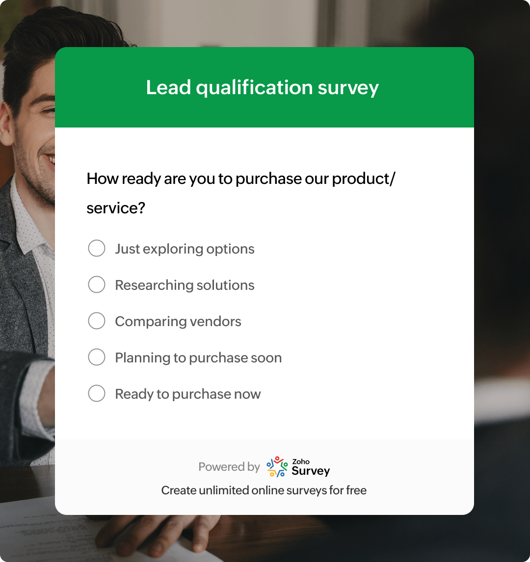 Lead qualification survey