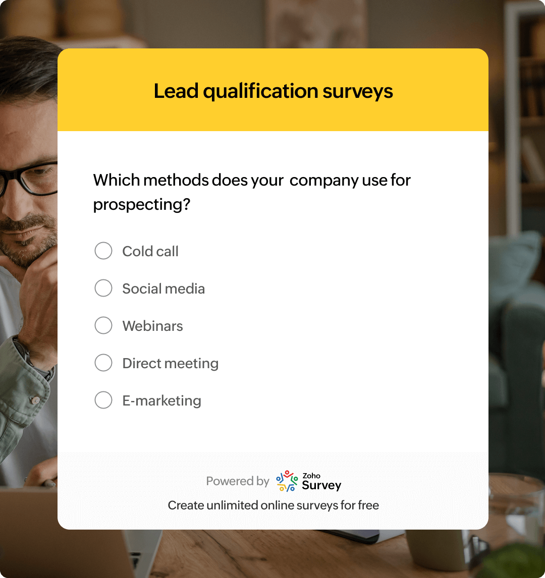 Lead qualification surveys