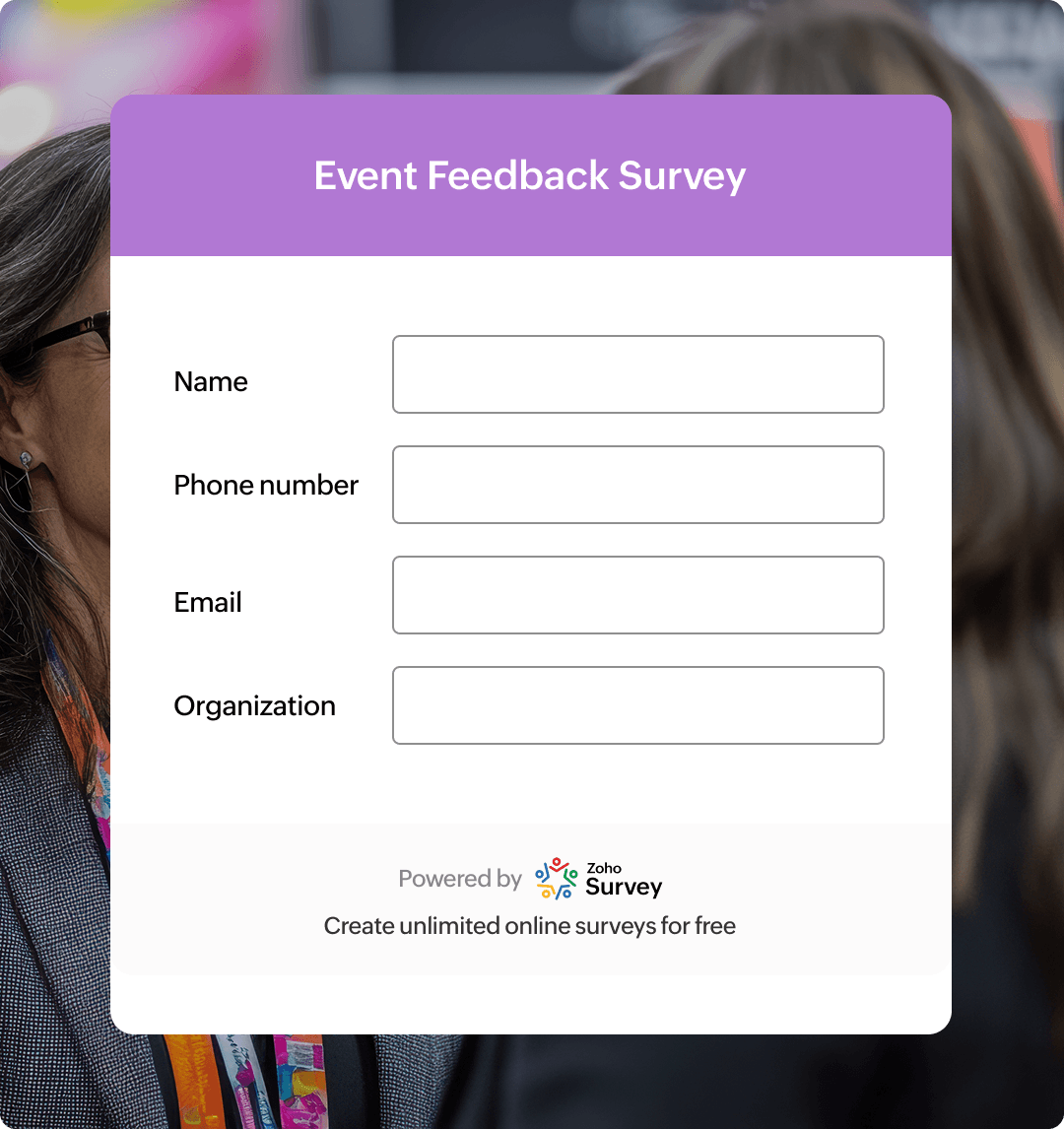 Event feedback surveys