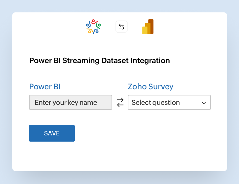 Push the survey responses into Microsoft Power BI.