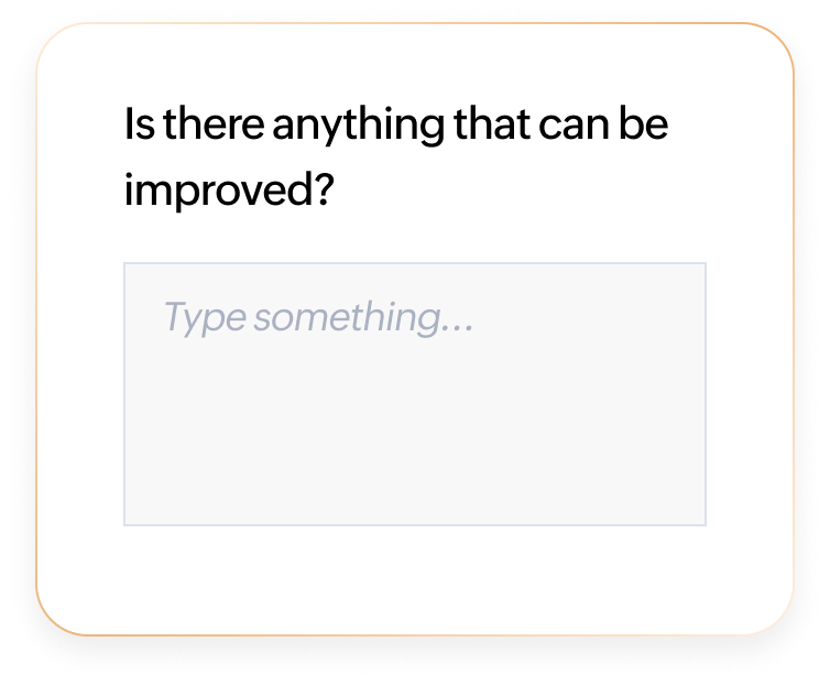 Customer experience survey