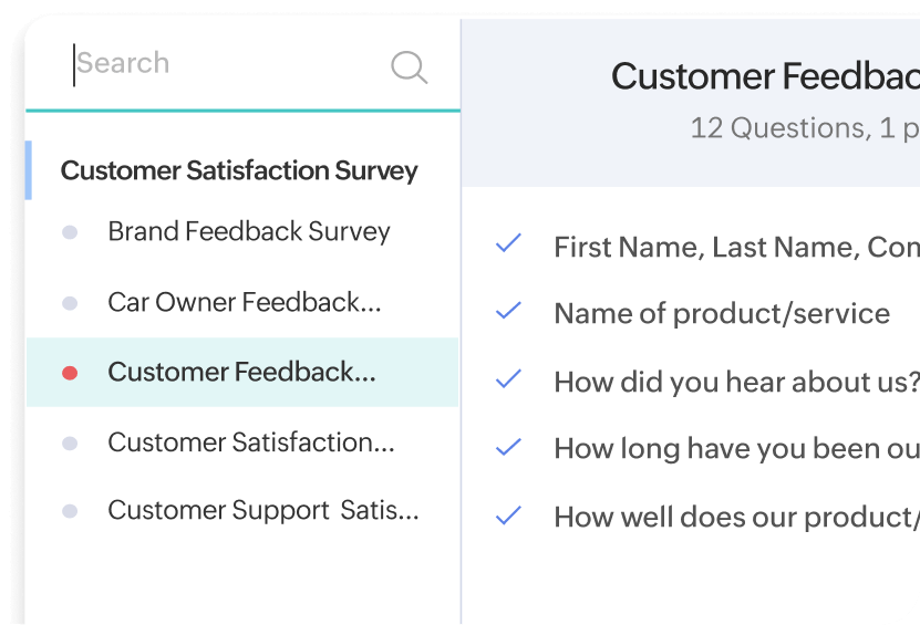 Customizable templates