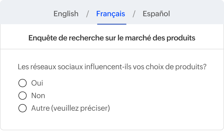 Multilingual surveys: Break down language barriers