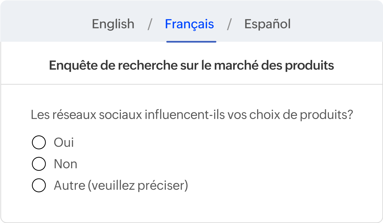 Multi-language support