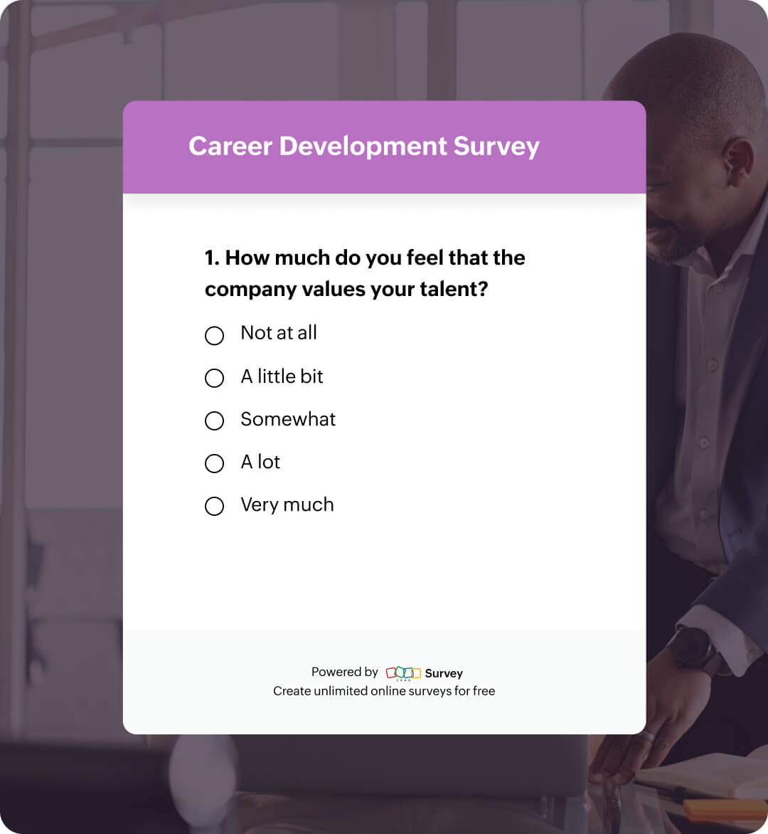 Career development survey questionnaire template