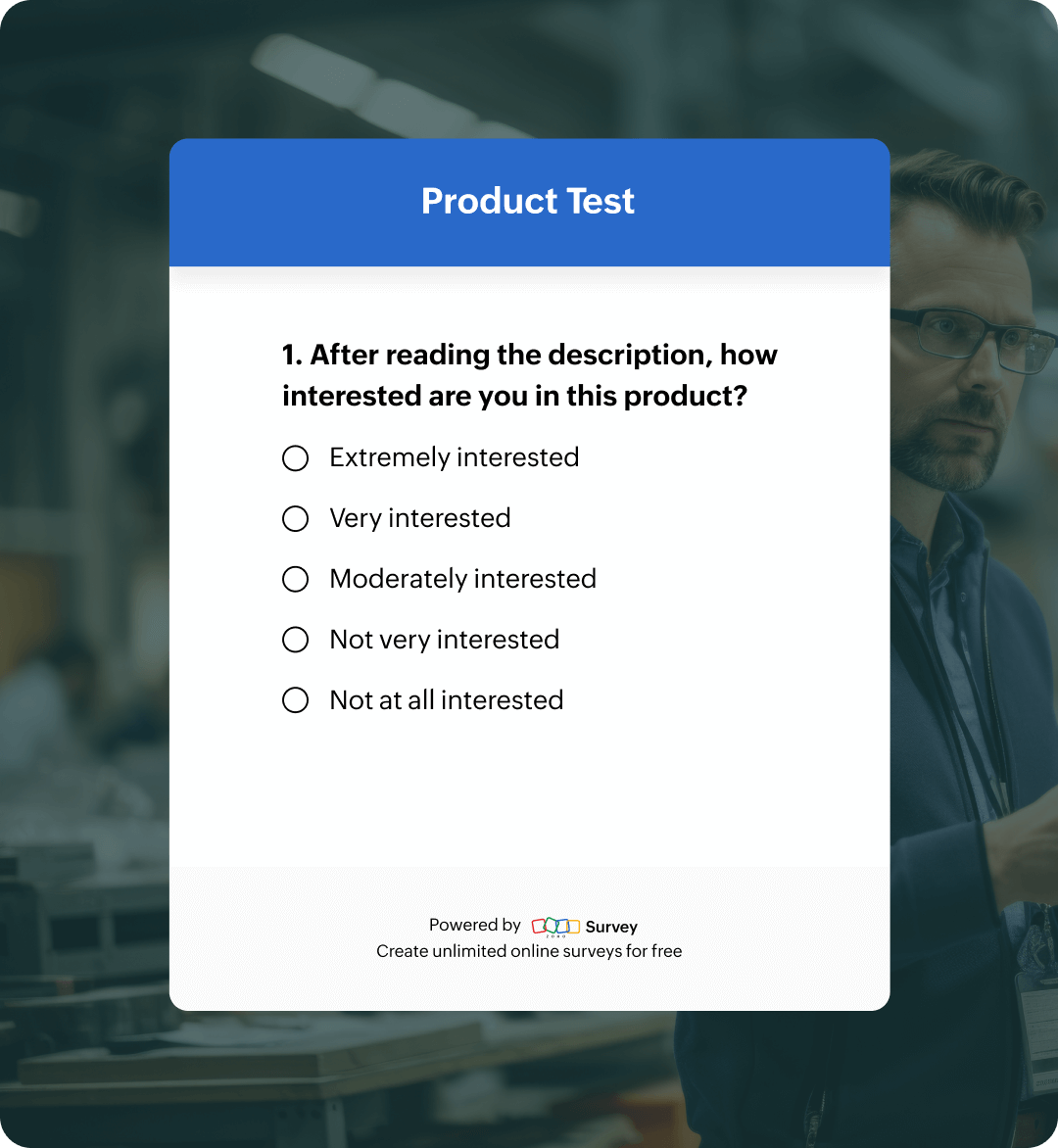 Product testing questionnaire