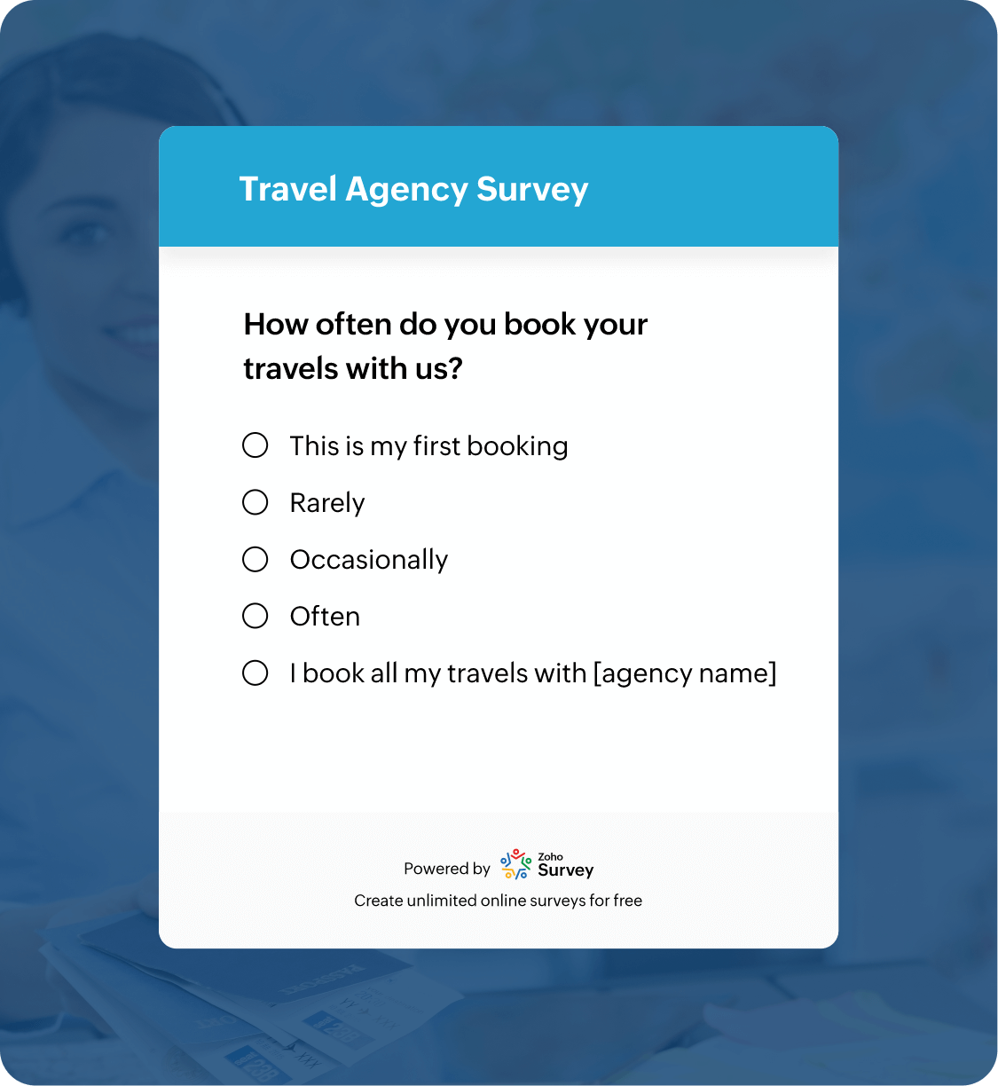 Travel agency survey questionnaire template
