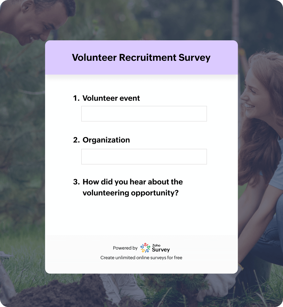 Volunteer feedback survey